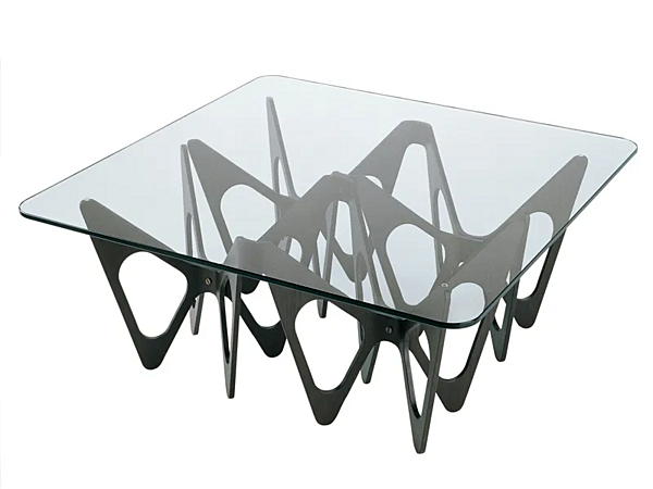 Table basse en cristal Butterfly ZANOTTA 695 usine ZANOTTA de l'Italie. Foto №1