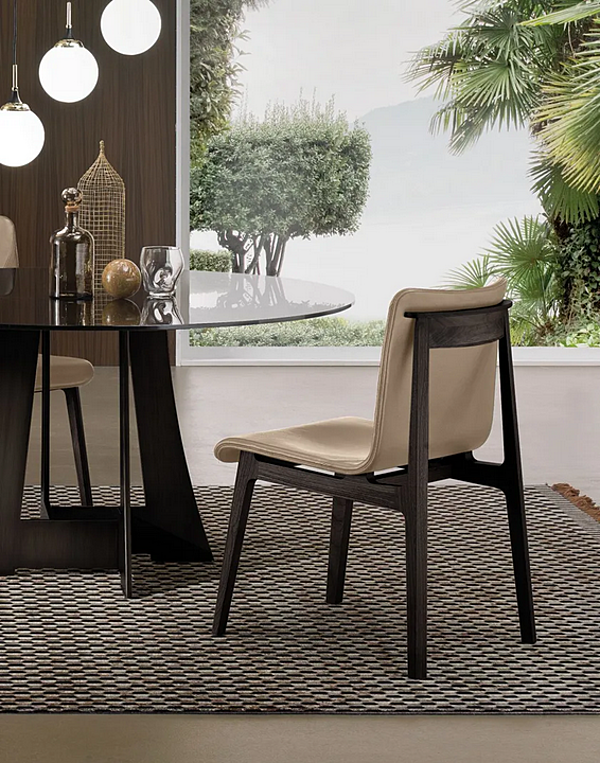 Chaise en cuir Babette I 4 Mariani usine i 4 Mariani de l'Italie. Foto №6