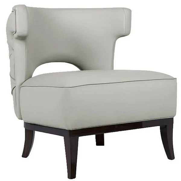 Fauteuil en cuir capitonné avec accoudoirs BRABBU Kansas usine BRABBU de l'Italie. Foto №4