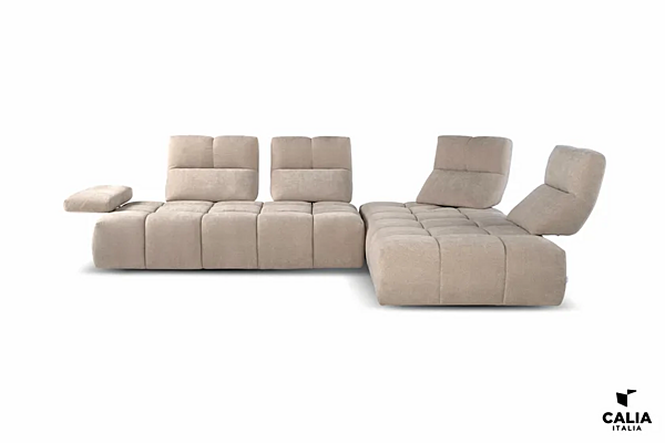 Canapé modulable en tissu avec dossier rembourré Calia Italia Sommier PREMIUM 1220 usine Calia Italia de l'Italie. Foto №4