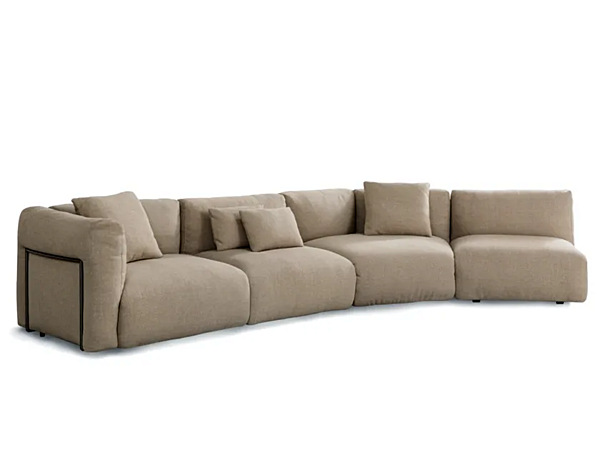 Canapé d'angle en tissu avec housse amovible Flou Fiocco usine Flou de l'Italie. Foto №24