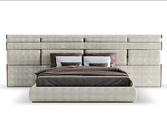 Lit double avec tête de lit rembourrée en tissu Trilogy XL Capital Collection TRXL.LE Lit double avec tête de lit rembourrée en tissu Trilogy XL Capital Collection TRXL.LE usine Capital Collection de l'Italie