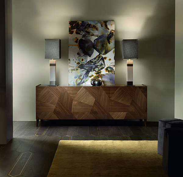 Walnut Sideboard Frammenti L411N by Arte Brotto usine Arte Brotto de l'Italie. Foto №9
