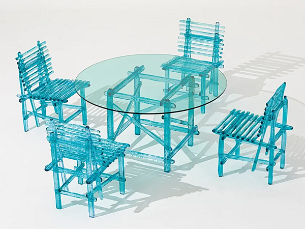 Chaise d'extérieur en polycarbonate A Mare Edra AMR010 usine EDRA de l'Italie. Foto №12