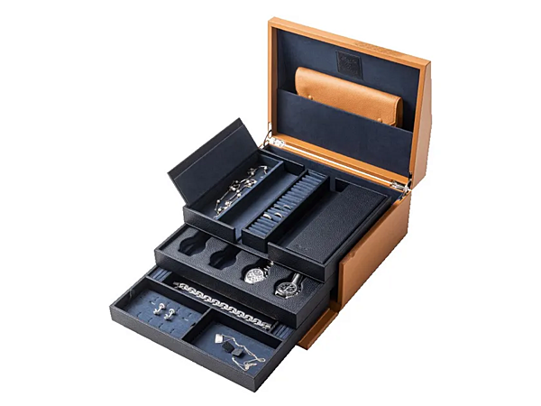 Boîte à bijoux en cuir GIORGETTI Passion Box GA468G, GA469G, GA470G, GA471G usine GIORGETTI de l'Italie. Foto №1