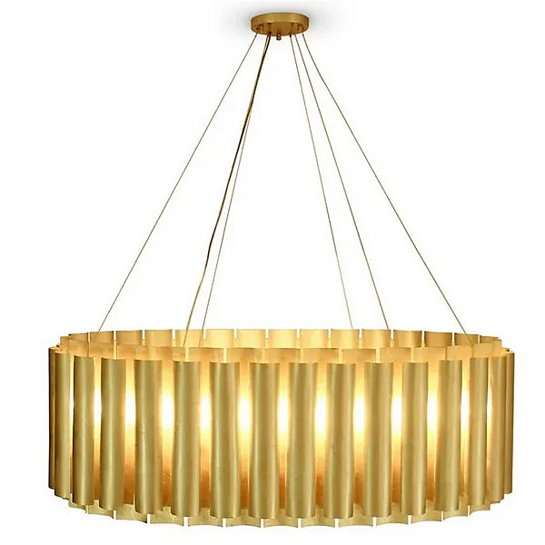 Lampe suspendue en laiton fait main Aurum III BRABBU usine BRABBU de l'Italie. Foto №2