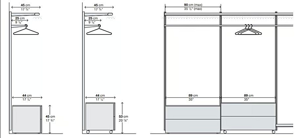 Garde-robe modulable en métal Kristalia DOT usine Kristalia de l'Italie. Foto №7