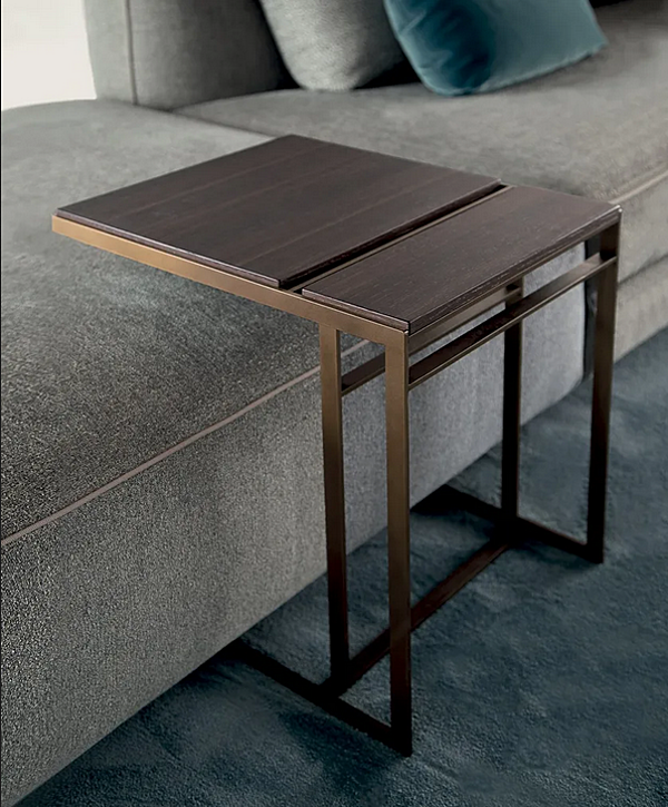 Table d'appoint carrée en verre Art Nova Glam GLT40 usine Art Nova de l'Italie. Foto №2