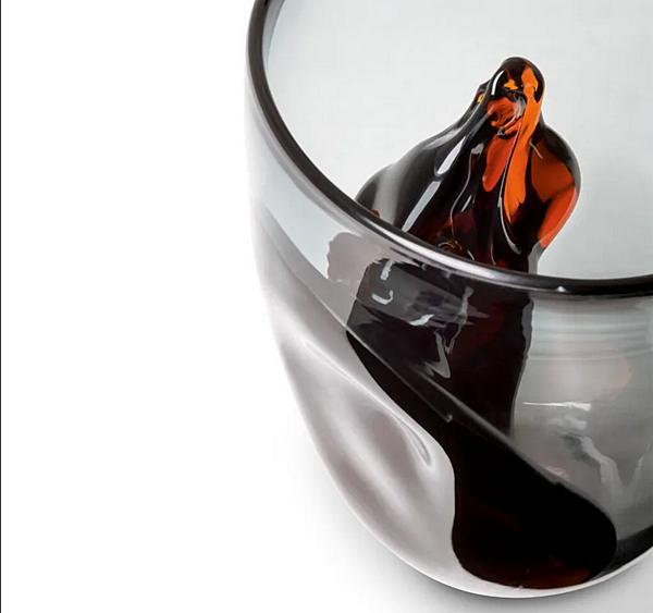 Vase en verre soufflé rond Incanto GIORGETTI usine GIORGETTI de l'Italie. Foto №3