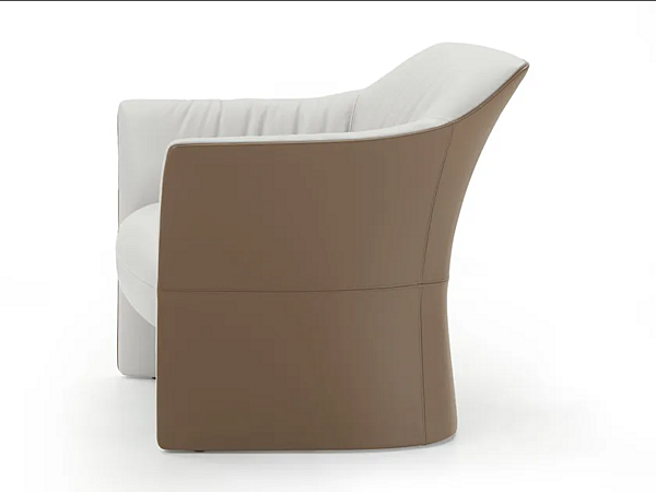 Fauteuil en cuir avec accoudoirs Sella I 4 Mariani usine i 4 Mariani de l'Italie. Foto №3