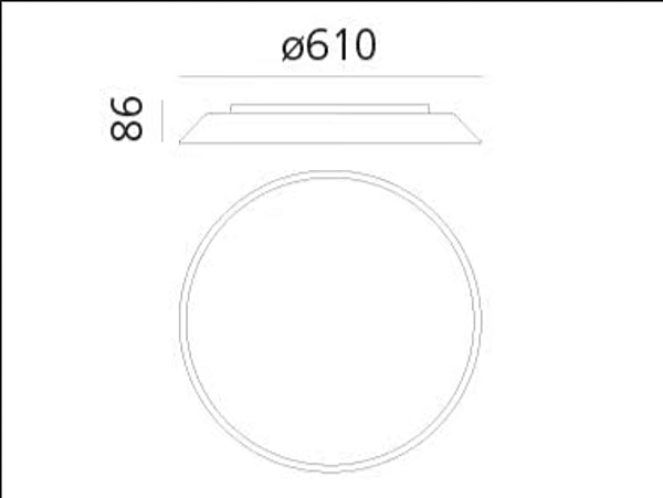 Applique murale et plafonnier en méthacrylate Artemide Febe 0241W00A/0241W20A/0241300A/0241320A usine Artemide de l'Italie. Foto №6