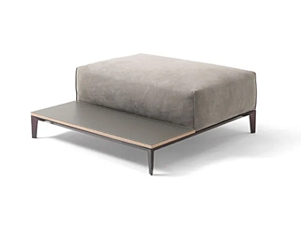 Table basse pouf en tissu Taylor Frigerio