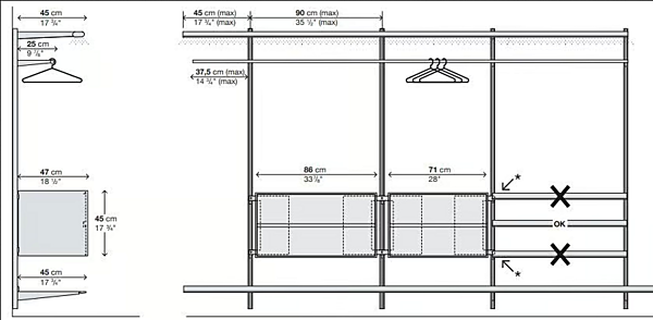 Garde-robe modulable en métal Kristalia DOT usine Kristalia de l'Italie. Foto №8