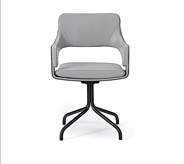 Chaise en cuir avec accoudoirs I 4 Mariani Silhouette usine i 4 Mariani de l'Italie. Foto №9