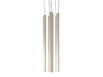 Suspension en cuir tanné LED feuille GIORGETTI