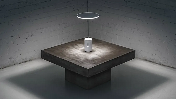 Lampe de table en aluminium extrudé avec bras articulé Artemide Sisifo 1732020A usine Artemide de l'Italie. Foto №10