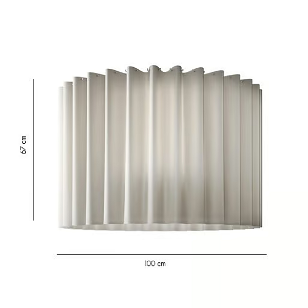 Plafonnier en tissu Trevira CS AXOLIGHT Skirt usine Axolight de l'Italie. Foto №6