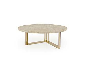 Table basse ronde en marbre pour salon Symphony Infinity Bizzotto Italia