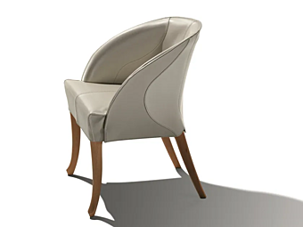 Fauteuil en cuir tanné GIORGETTI Progetti