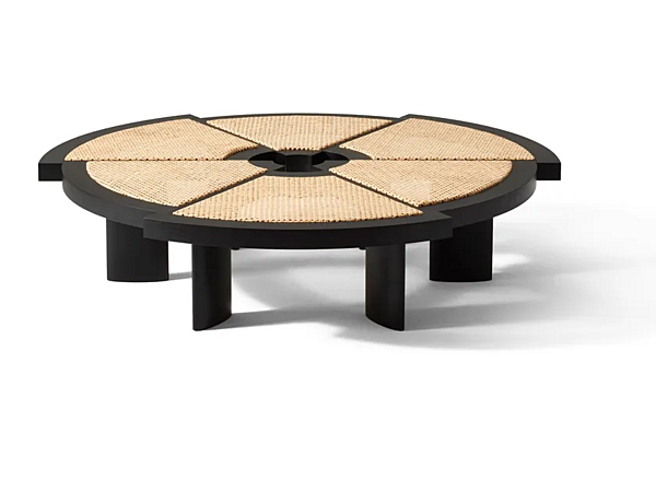 Table basse ronde en bois CASSINA Rio usine CASSINA de l'Italie. Foto №1