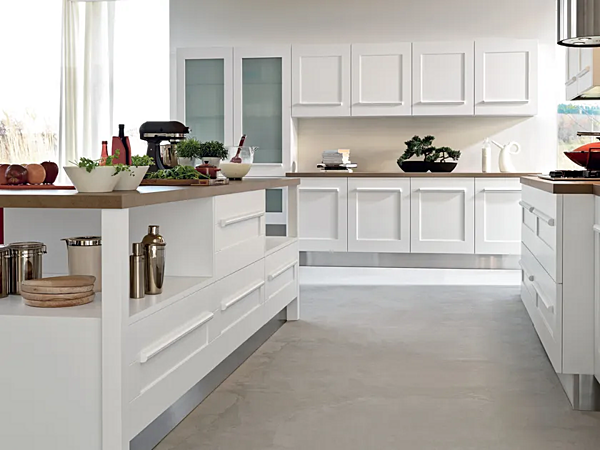 Cuisine avec îlot et poignées intégrées LUBE CUCINE COLLECTION GALERIE 09 usine LUBE CUCINE de l'Italie. Foto №5