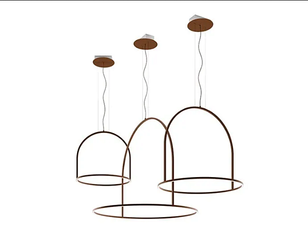 Suspension en métal LED U Light AXOLIGHT usine Axolight de l'Italie. Foto №1