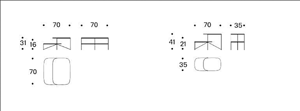 Table basse en MDF Haiku Saba usine SABA de l'Italie. Foto №5
