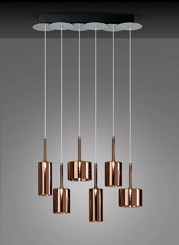 Suspension halogène en verre Spillray AXOLIGHT SP SPILL 6 usine Axolight de l'Italie. Foto №2