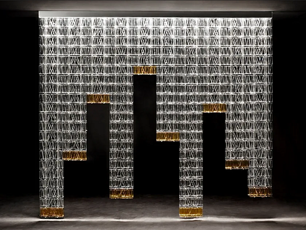 Suspension en tant que séparateur de pièce en matériau Fabbian Tile usine Fabbian de l'Italie. Foto №13