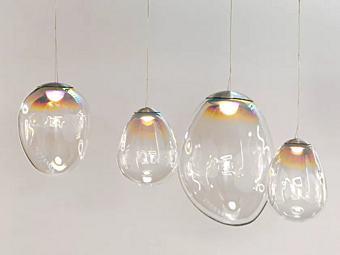 Suspension en verre soufflé Stellar Nebula Artemide