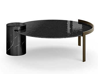 Table basse en cristal Eforma collection Peo Low usine Eforma de l'Italie