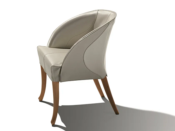 Fauteuil en cuir tanné GIORGETTI Progetti usine GIORGETTI de l'Italie. Foto №1