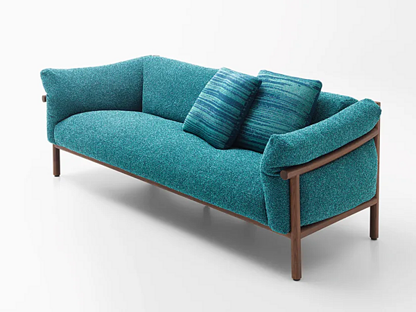 Canapé en tissu de jardin Kyo PAOLA LENTI usine PAOLA LENTI de l'Italie. Foto №1