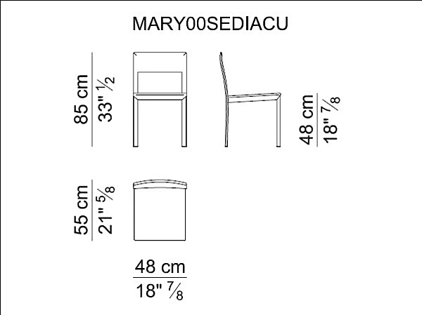 Chaise en cuir tanné avec dos ouvert Mary i 4 Mariani usine i 4 Mariani de l'Italie. Foto №9