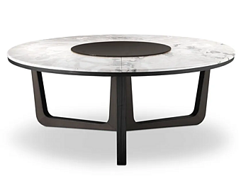 Table à manger ronde en marbre avec plateau tournant Ascot i 4 Mariani Table à manger ronde en marbre avec plateau tournant Ascot i 4 Mariani usine i 4 Mariani de l'Italie