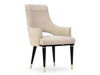 Chaise en cuir rembourrée avec dossier FORMITALIA DOME usine FORMITALIA de l'Italie