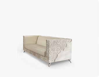 Canapé 3 places en tissu Rebecca Bizzotto Italia