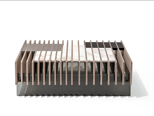 Table basse carrée en frêne GIORGETTI FIT 90210 usine GIORGETTI de l'Italie. Foto №1