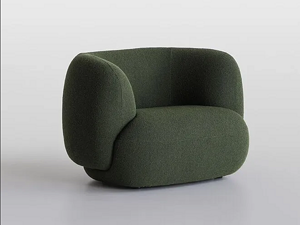 Fauteuil en tissu avec accoudoirs Jade 953 PL Potocco 953/PL usine POTOCCO de l'Italie. Foto №2