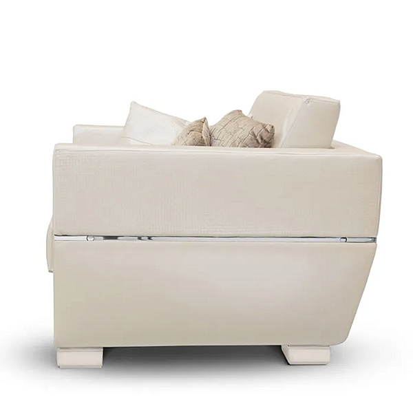 Fauteuil en tissu avec accoudoirs MARZORATI Montecarlo usine MARZORATI de l'Italie. Foto №3