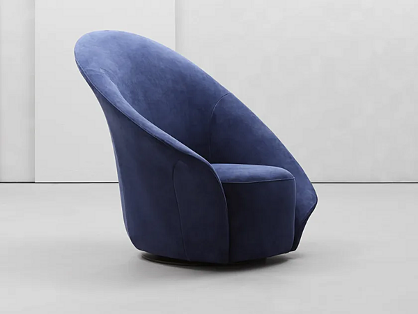 Fauteuil pivotant rembourré Lilia Flou usine Flou de l'Italie. Foto №4