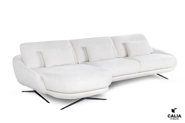 Canapé en tissu avec méridienne et appuie-tête Calia Italia Regal E PREMIUM 1205 usine Calia Italia de l'Italie. Foto №4