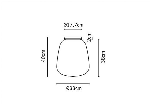 Lampe de plafond en verre Lumi Baka Fabbian usine Fabbian de l'Italie. Foto №4