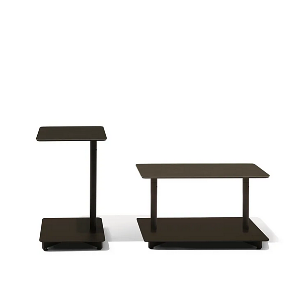 Table d'appoint en acier carré Apsara GIORGETTI 88105, 88106, 88107 usine GIORGETTI de l'Italie. Foto №2