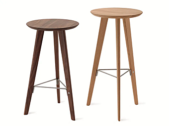 Tabouret en bois massif ZANOTTA IDO 2286