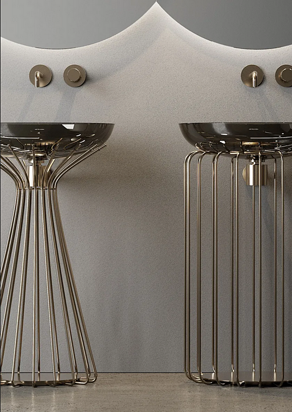 Lavabo rond sur pied en marbre Tristano e Isotta ARTELINEA IST1, ISO1 usine ARTELINEA de l'Italie. Foto №4
