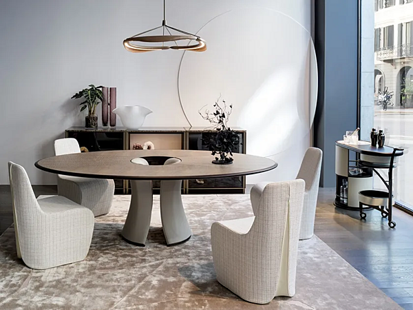 Suspension en noyer LED GIORGETTI Dunes GA408G usine GIORGETTI de l'Italie. Foto №4