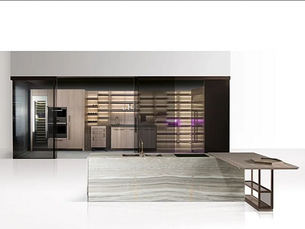 Cuisine en bois avec îlot GIORGETTI GK 03 usine GIORGETTI de l'Italie. Foto №3