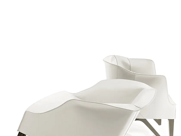 Fauteuil en cuir Mobius GIORGETTI usine GIORGETTI de l'Italie. Foto №5