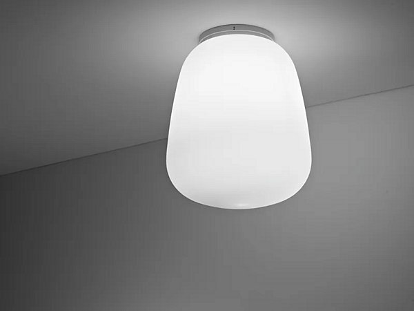 Lampe de plafond en verre Lumi Baka Fabbian usine Fabbian de l'Italie. Foto №1